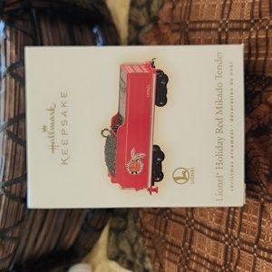 Hallmark Ornament Lionel Holiday Red Mikado Tender